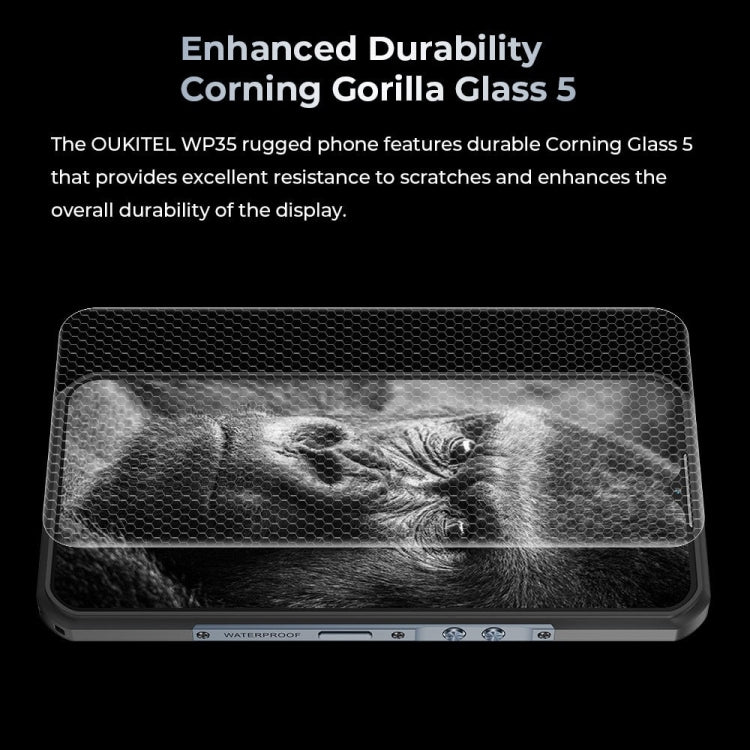 Oukitel WP35 5G Rugged Phone, 8GB+256GB, IP68/IP69K Fingerprint Identification, 11000mAh, 6.6 inch MediaTek Dimensity 6100+ Octa Core, NFC, OTG, Network: 5G, WP35 5G Oukitel WP35 5G Rugged Phone, 8GB+256GB, IP68/IP69K Fingerprint Identification, 11000mAh, 6.6 inch MediaTek Dimensity 6100+ Octa Core, NFC, OTG, Network: 5G, WP35 5G